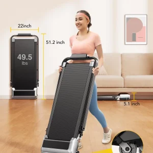 2-in-1 Treadmill: 12km/h Walking Pad, 7% Incline