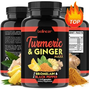 Turmeric Curcumin with Ginger + Black Pepper