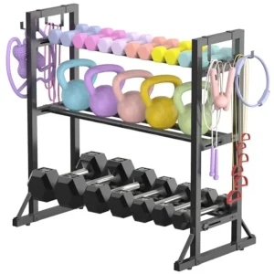 3-Tier Adjustable Dumbbell Rack Stand