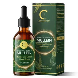 Mullein Leaf Extract Drops - Lung Cleanse - Powerful Mullein for Immune Support,Detox & Respiratory Support - Herbal Supplements