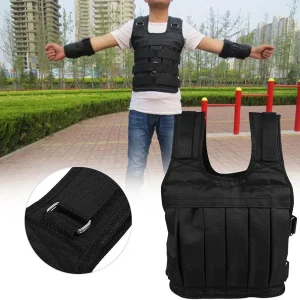 110Lbs Adjustable Exercise Weighted Vest Training Suit