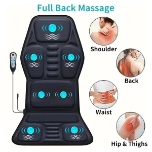 Chair Cushion Heated Vibrator Car Home Office Relaxation Mat