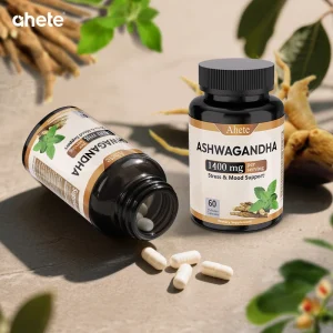 1400mg Ashwagandha Root Extract Capsules - Relax & Mood Support
