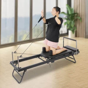 Foldable Pilates Reformer Machine Portable Fitness Equipment